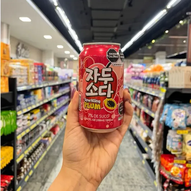 Refrigerante Coreano Sabor Ameixa