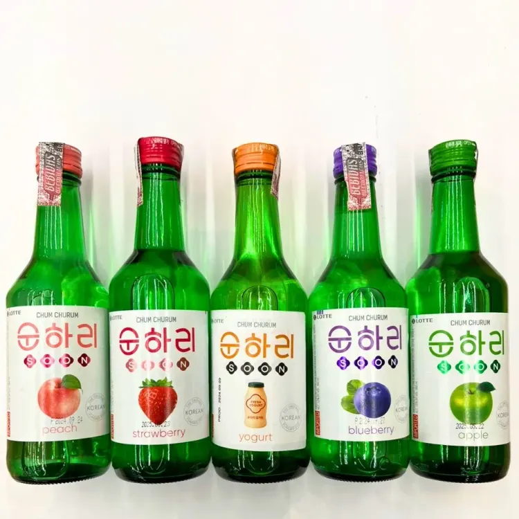 Soju Bebida Tradicional Coreana com Frutas