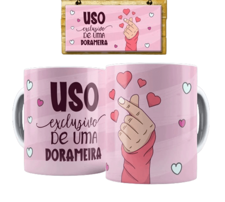 Caneca porcelana Dorama
