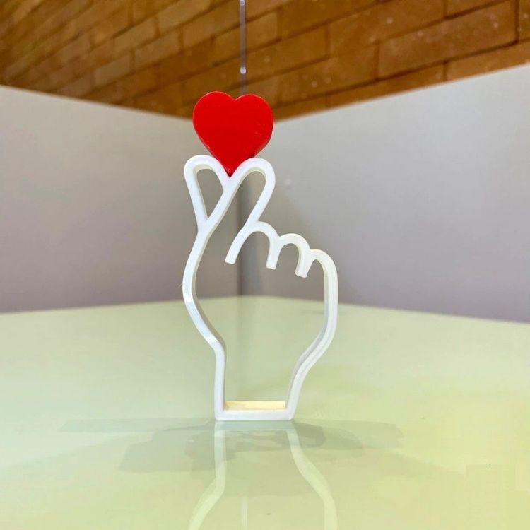 Coração Coreano Decoração 