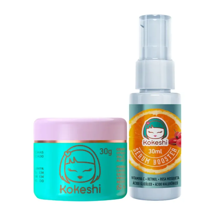 Kit Hidratante Facial e Sérum Kokeshi